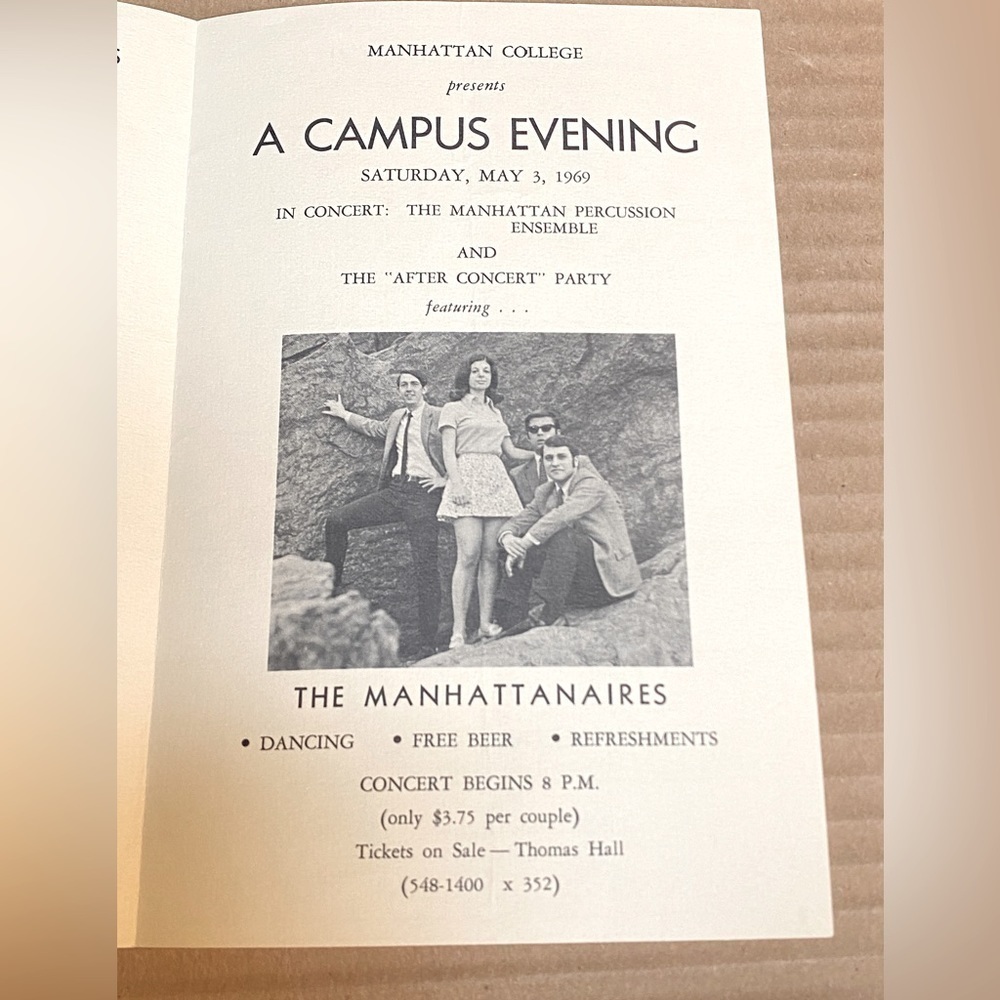 Judy Collins Concert Program Original Manhattan College April 26, 1969 New York - Picture 5 of 5